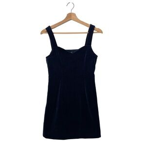 Nina Bauer Collection Vintage Navy Velvet Mini Dress - Girls Size Large